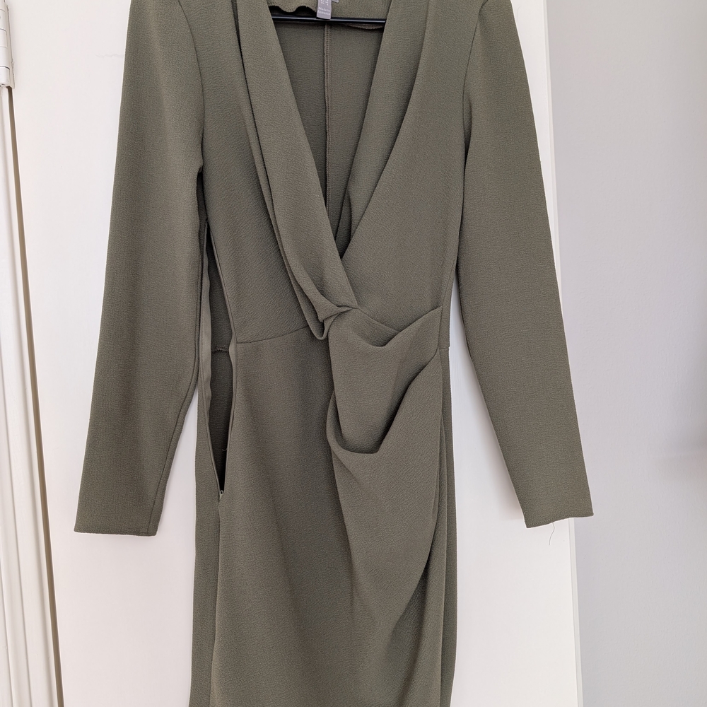 Olive Green Mini Dress